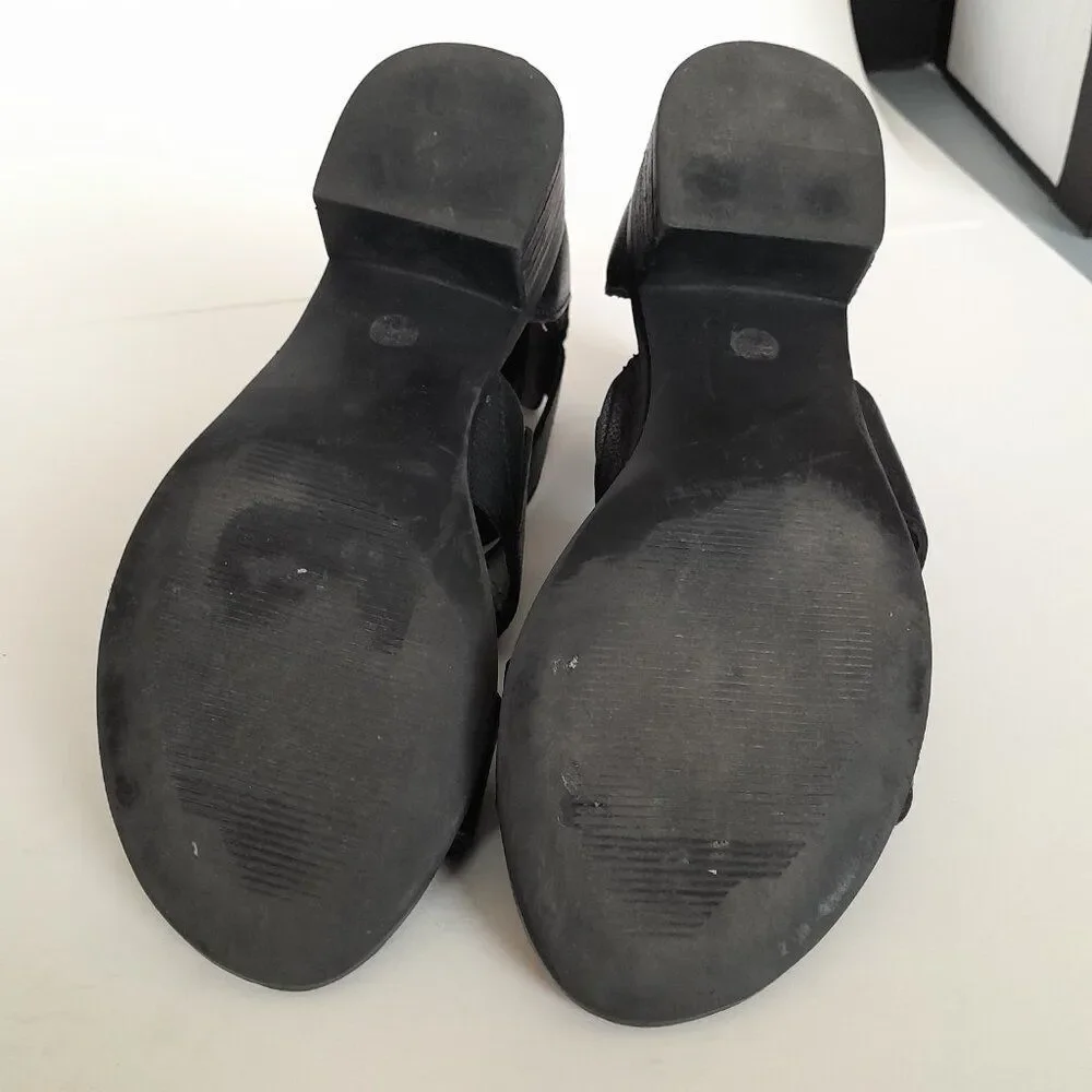 Women Steven Madden Shoes Black Strappy Heel Size 6.5M